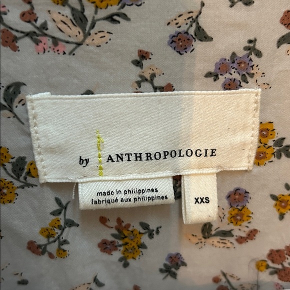 Anthropologie Retro Catelyn Colorblock Utility Anorak Jacket Cream and Blue| XXS - Picture 7 of 16
